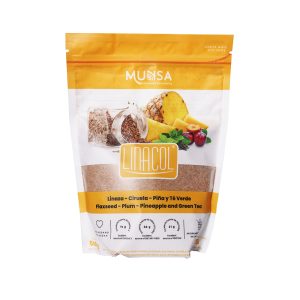 Linaza con ciruela, piña y te verde x500gr