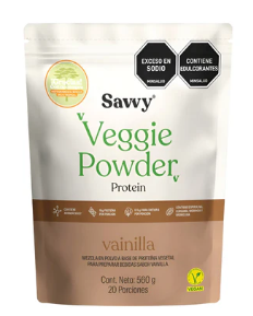 VEGGIE POWDER SAVVY PROTEIN VAINILLA X 560GR